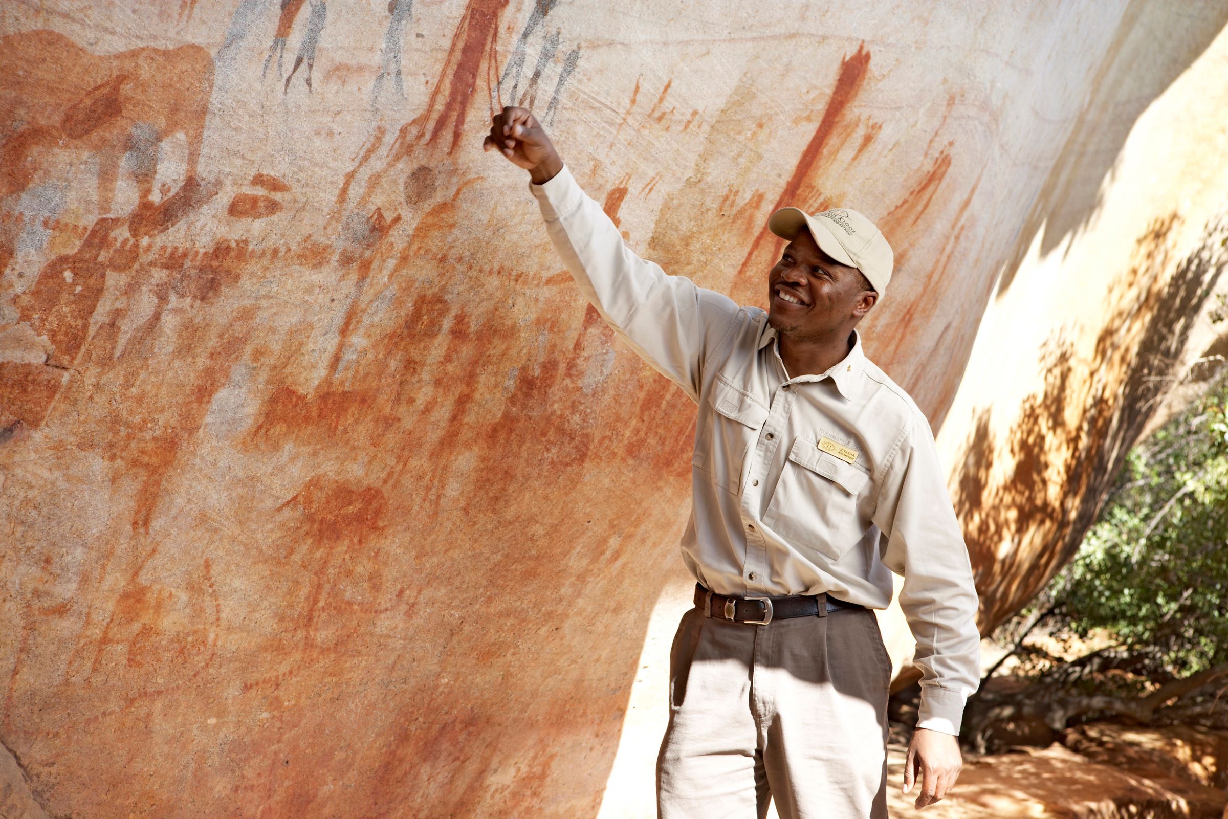 African Safari Cape Town Landscapes - Bushman Paintings